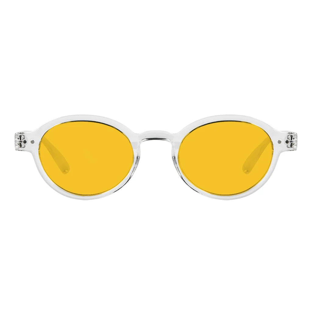 Amber Tinted Blue Light Blocking Reading Glasses for Women Men