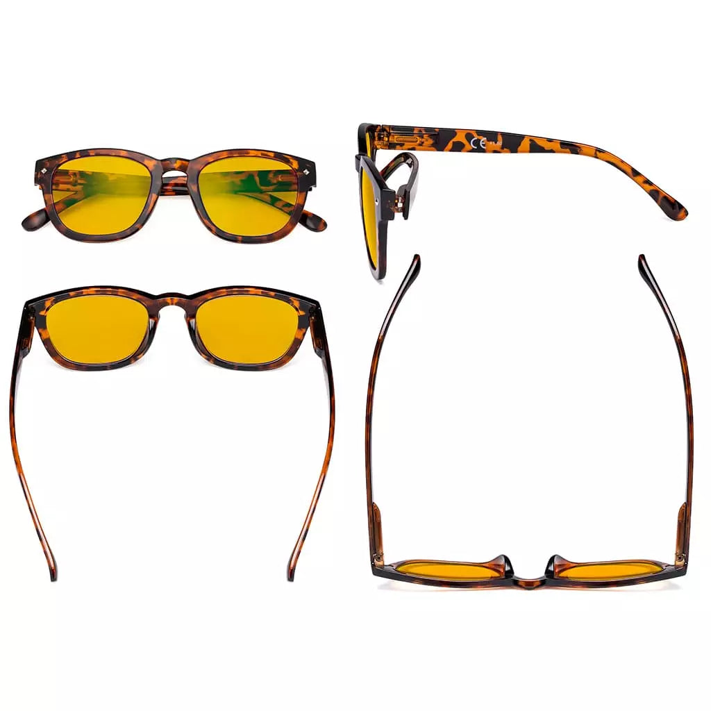 Amber Tinted Blue Light Blocking Reading Glasses