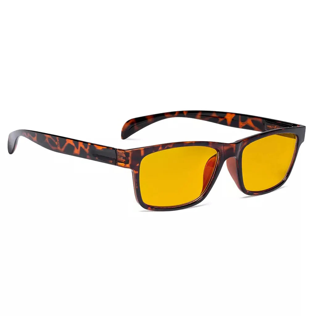 Amber Tinted Blue Light Blocking Reading Glasses Women Men