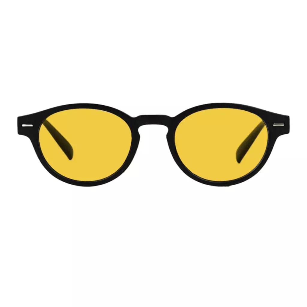 Oval Round Amber Tinted Blue Light Blocking Reading Glasses Women