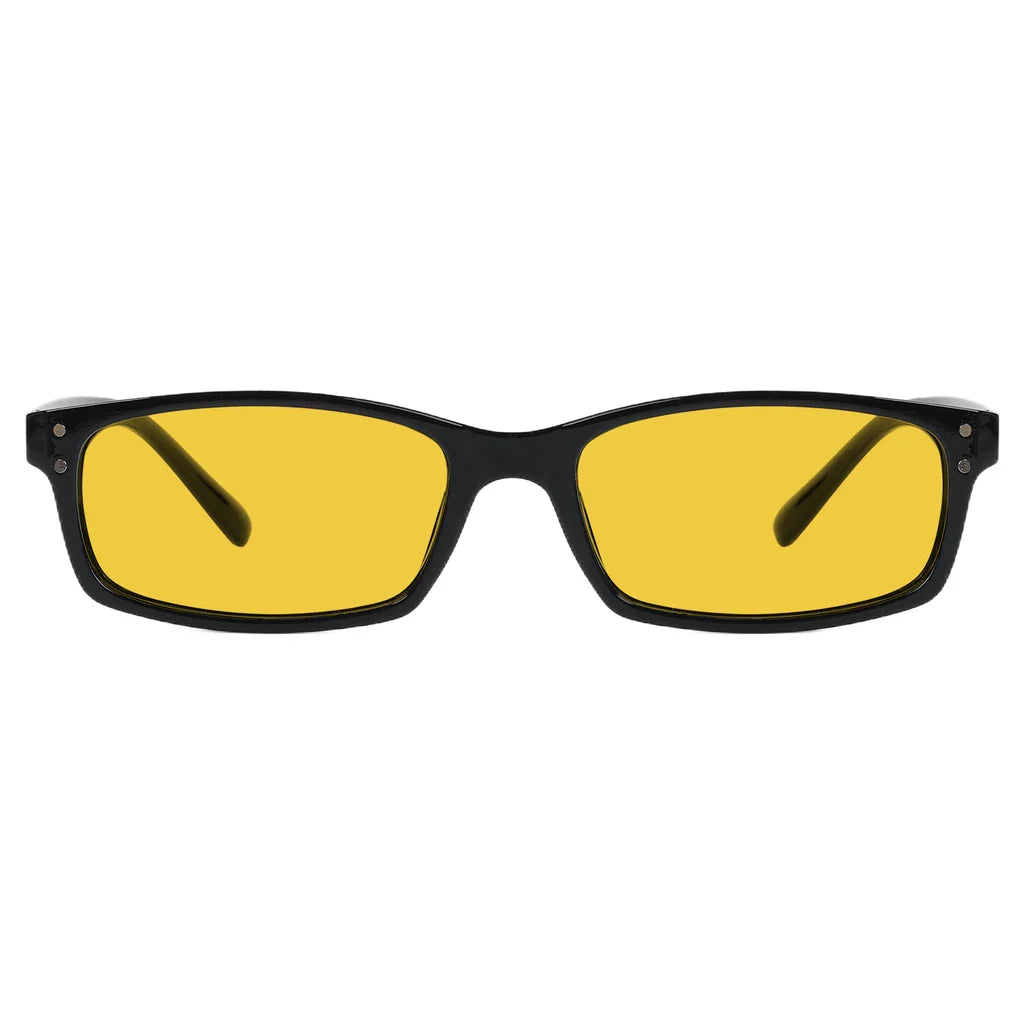 Amber Tinted Blue Light Blocking Reading Glasses Men