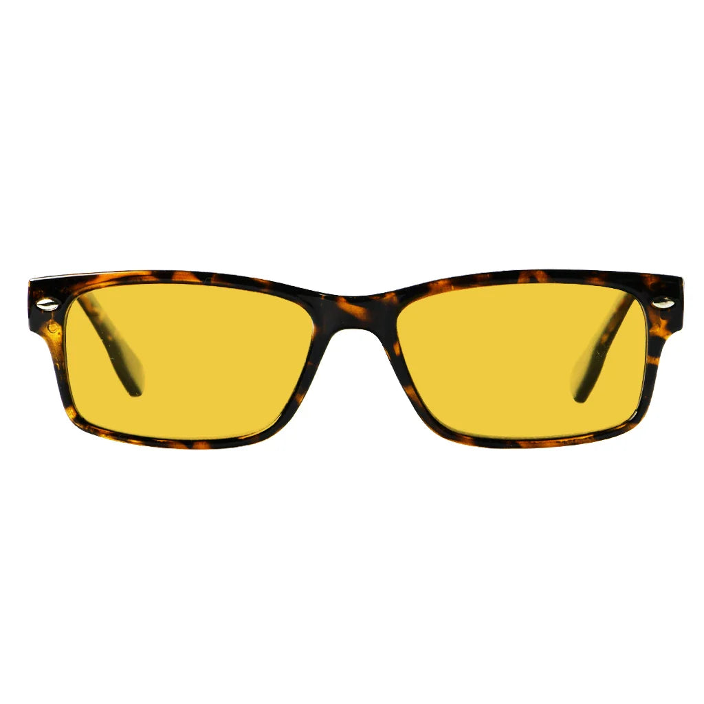 Amber Tinted Blue Light Blocking Reading Glasses Men