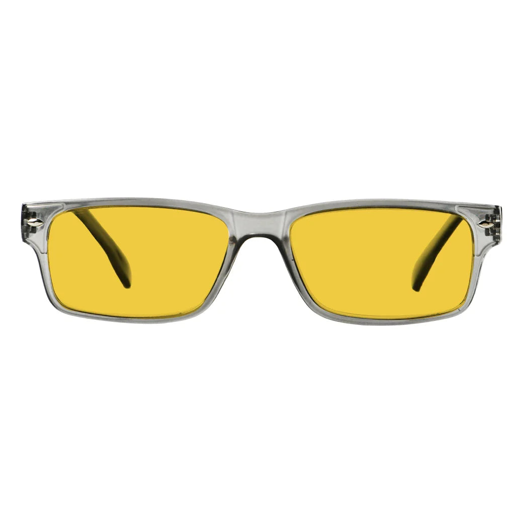 Amber Tinted Blue Light Blocking Reading Glasses Men