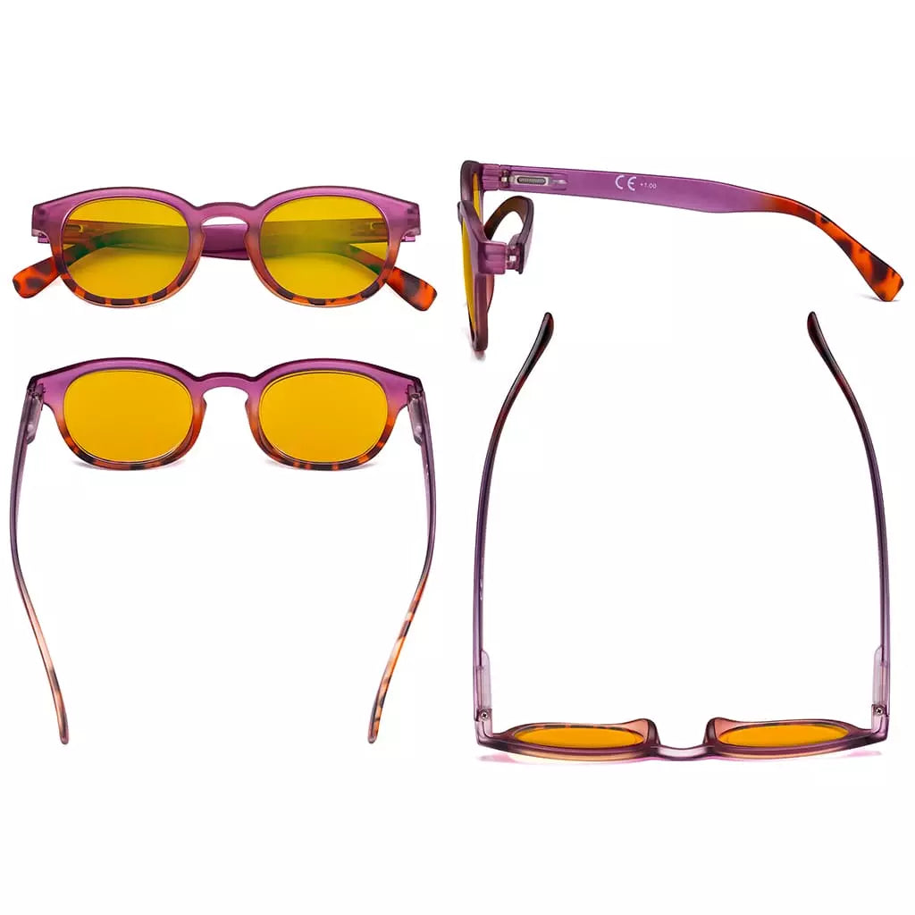 Amber Tinted Blue Light Blocking Glasses Women