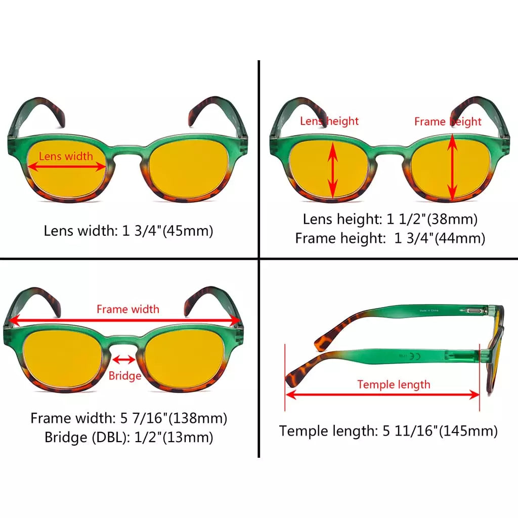 Amber Tinted Blue Light Blocking Glasses Women