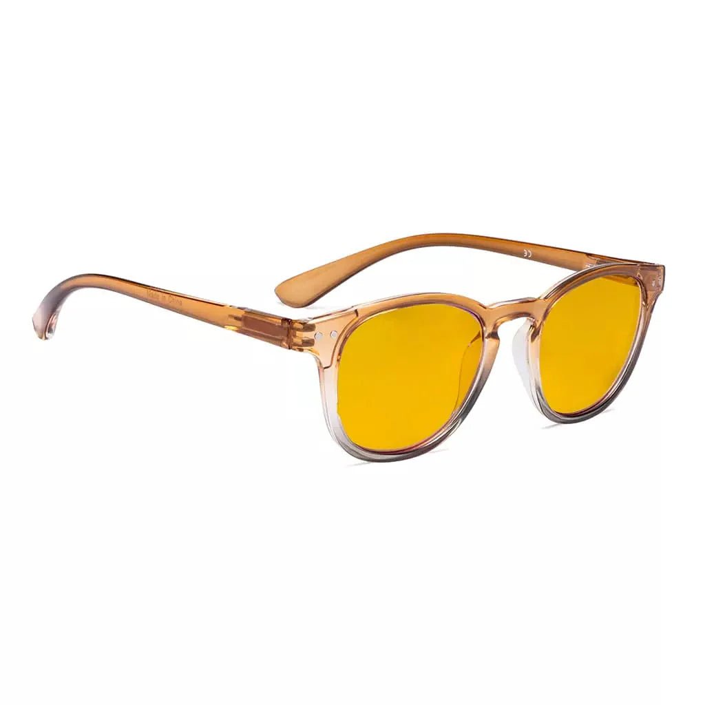Amber Tinted Blue Light Blocking Reading Glasses Cheaters
