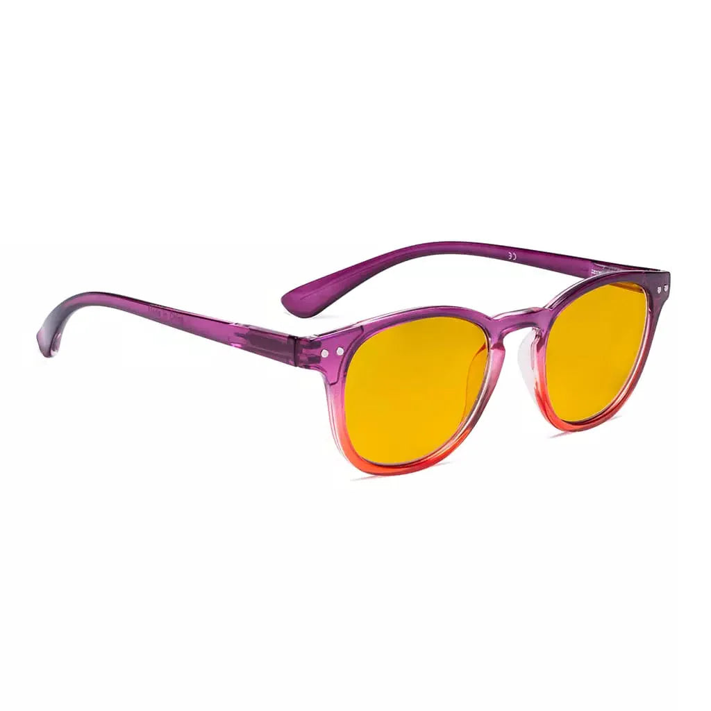 Amber Tinted Blue Light Blocking Reading Glasses Cheaters