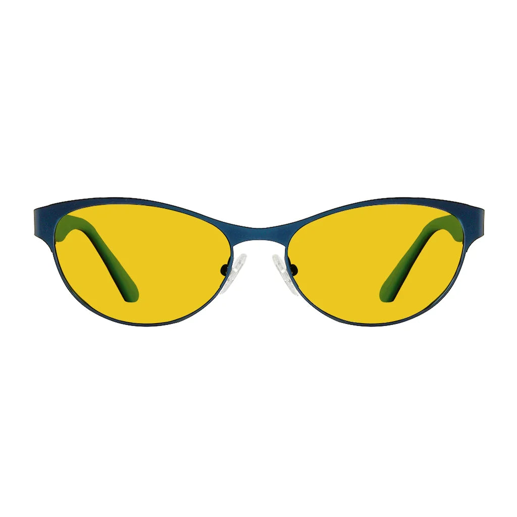 Amber Tinted Patternd Rubber Arms Blue Light Blocking Glasses Men Women
