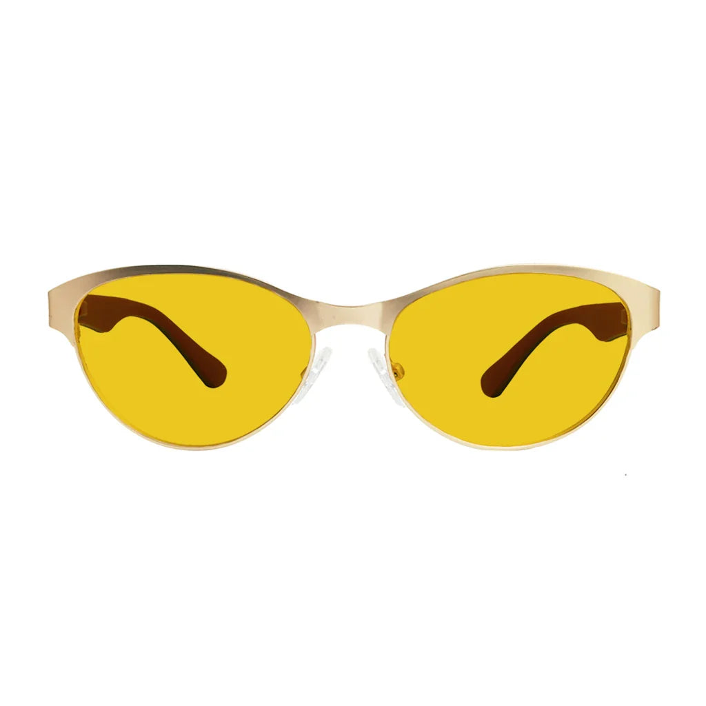 Amber Tinted Patternd Rubber Arms Blue Light Blocking Glasses Men Women