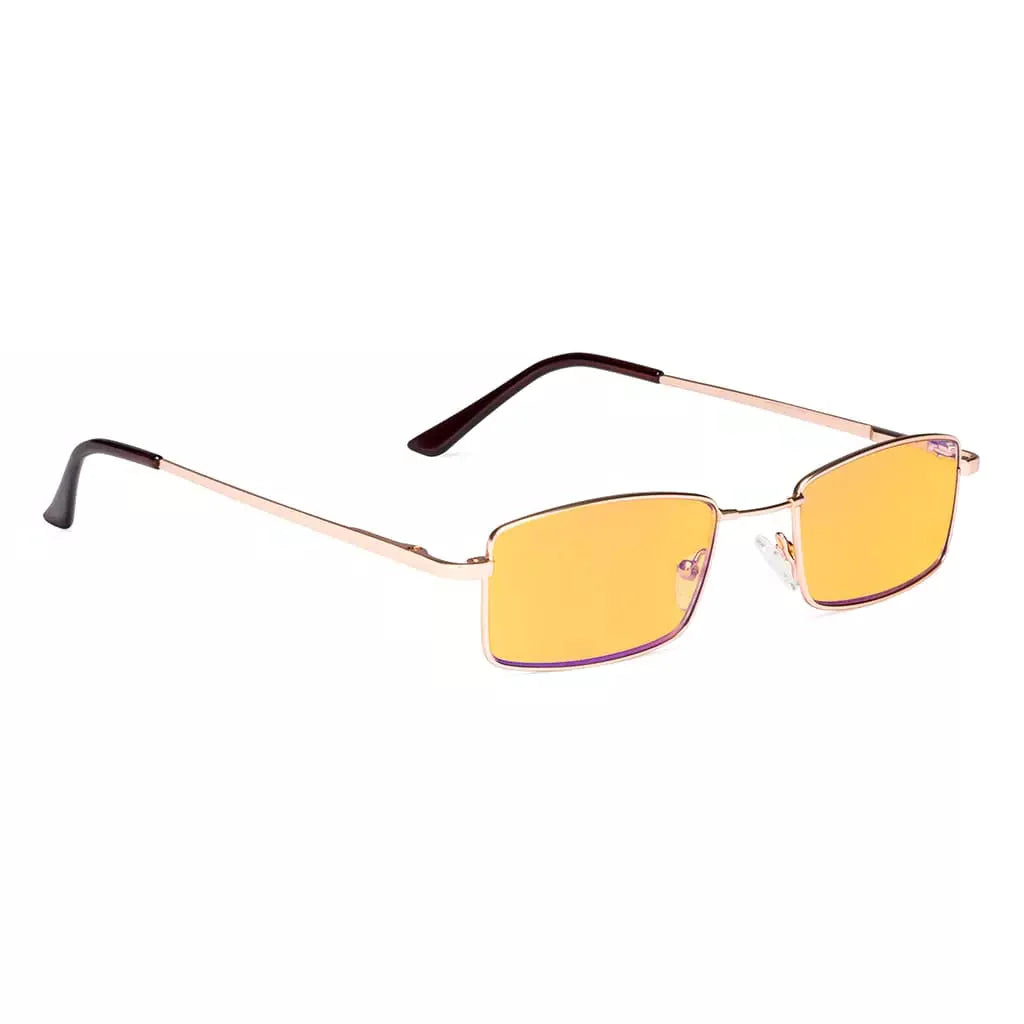 Amber Tinted Blue Light Blocking Reading Cheaters Glasses