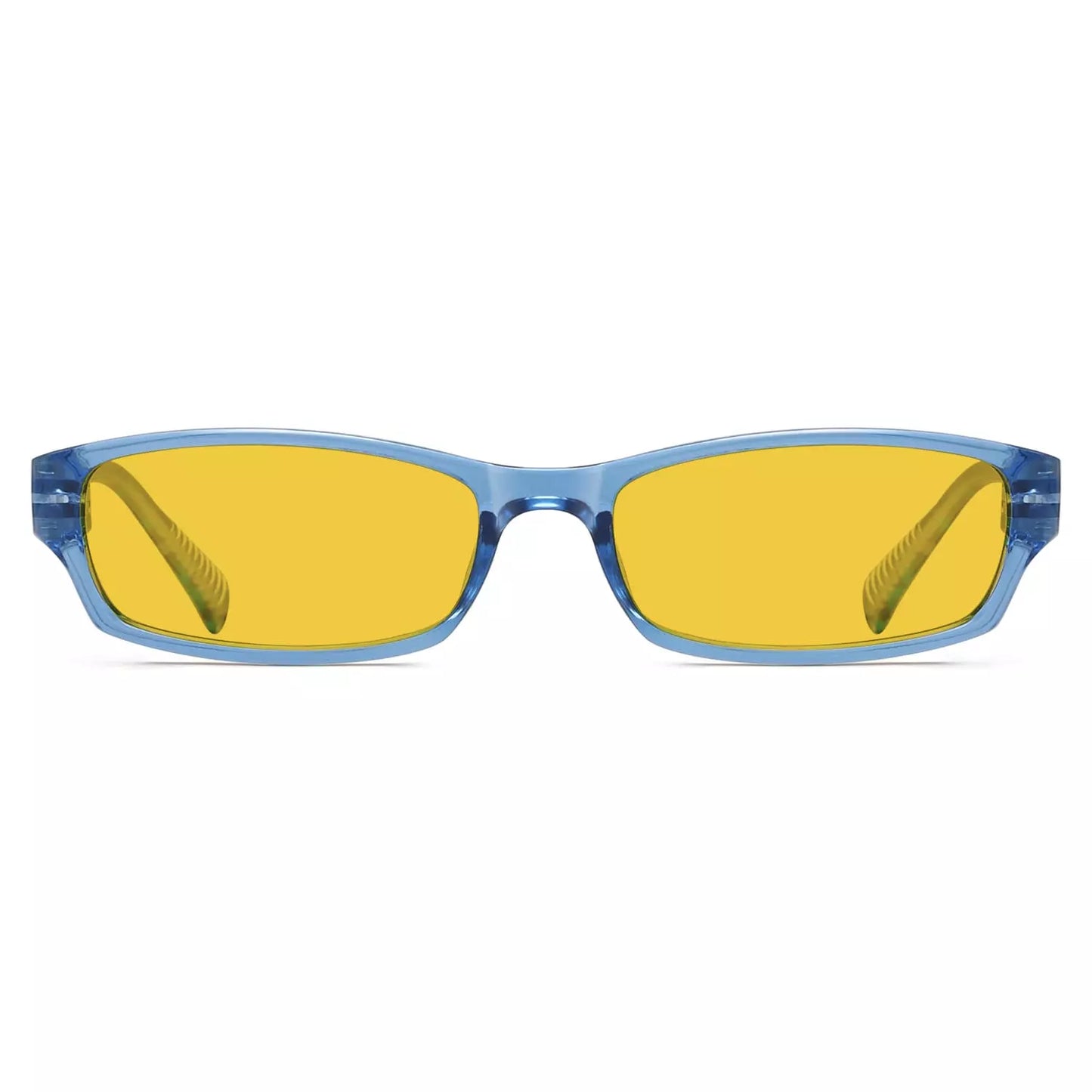 Amber Tinted Patterned Blue Light Blocking Glasses Women