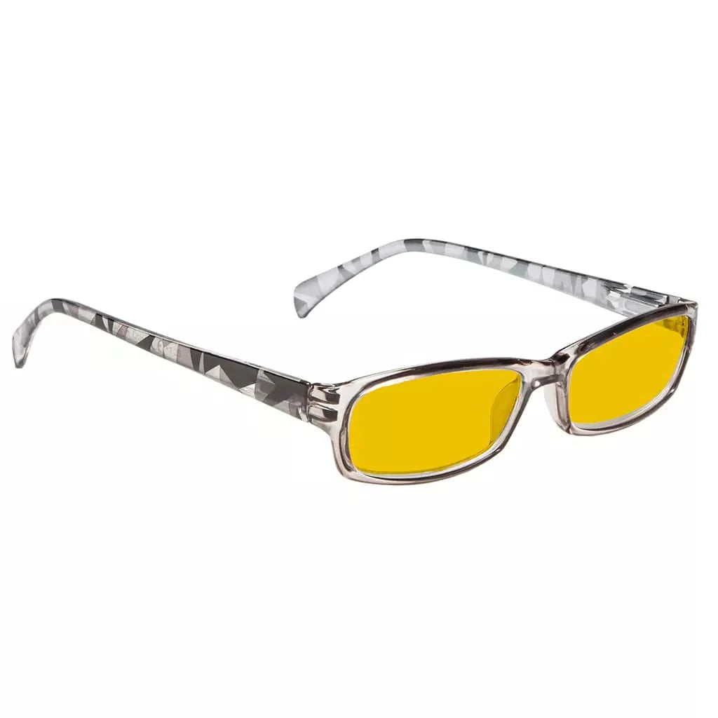 Amber Tinted Patterned Blue Light Blocking Reading Glasses Women