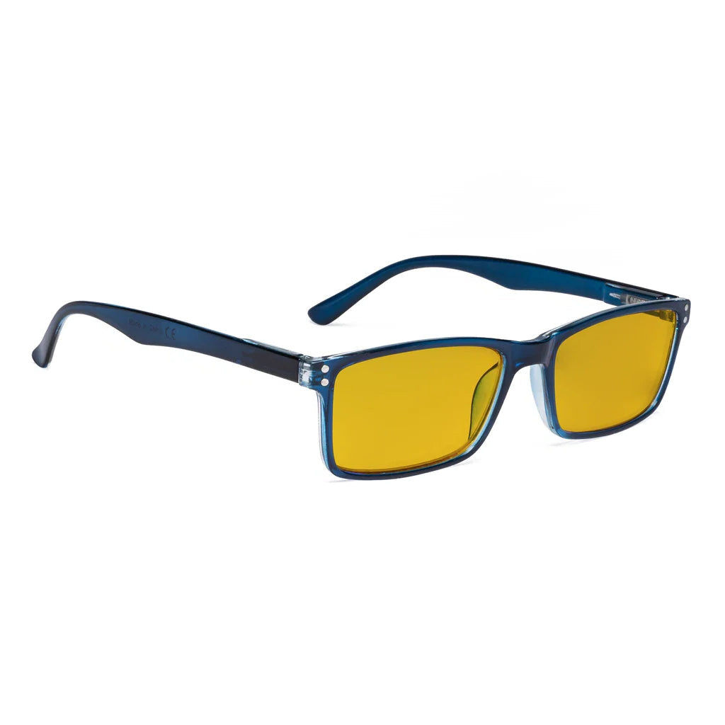 Amber Tinted Blue Light Blocking Reading Glasses Women Men