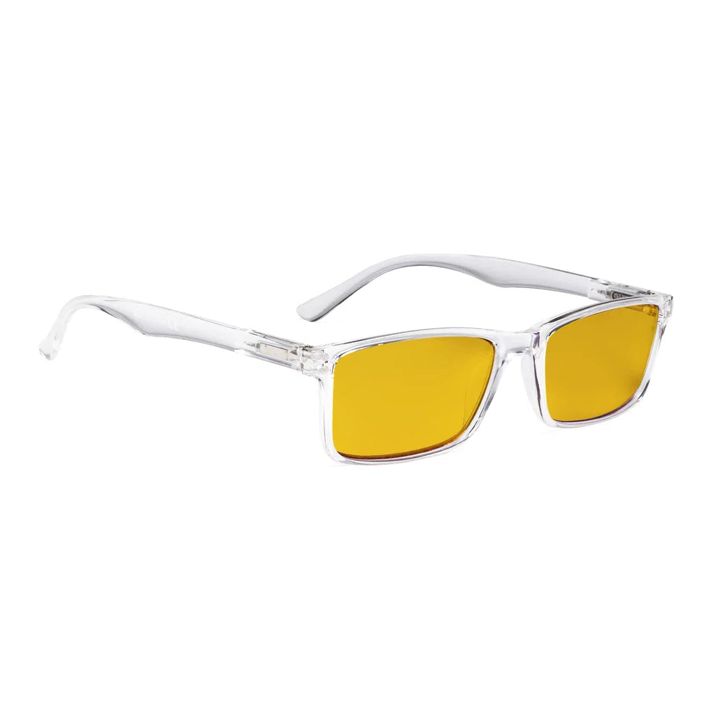 Amber Tinted Blue Light Blocking Reading Glasses Women Men