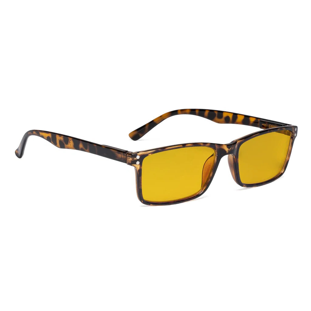 Amber Tinted Blue Light Blocking Reading Glasses Women Men