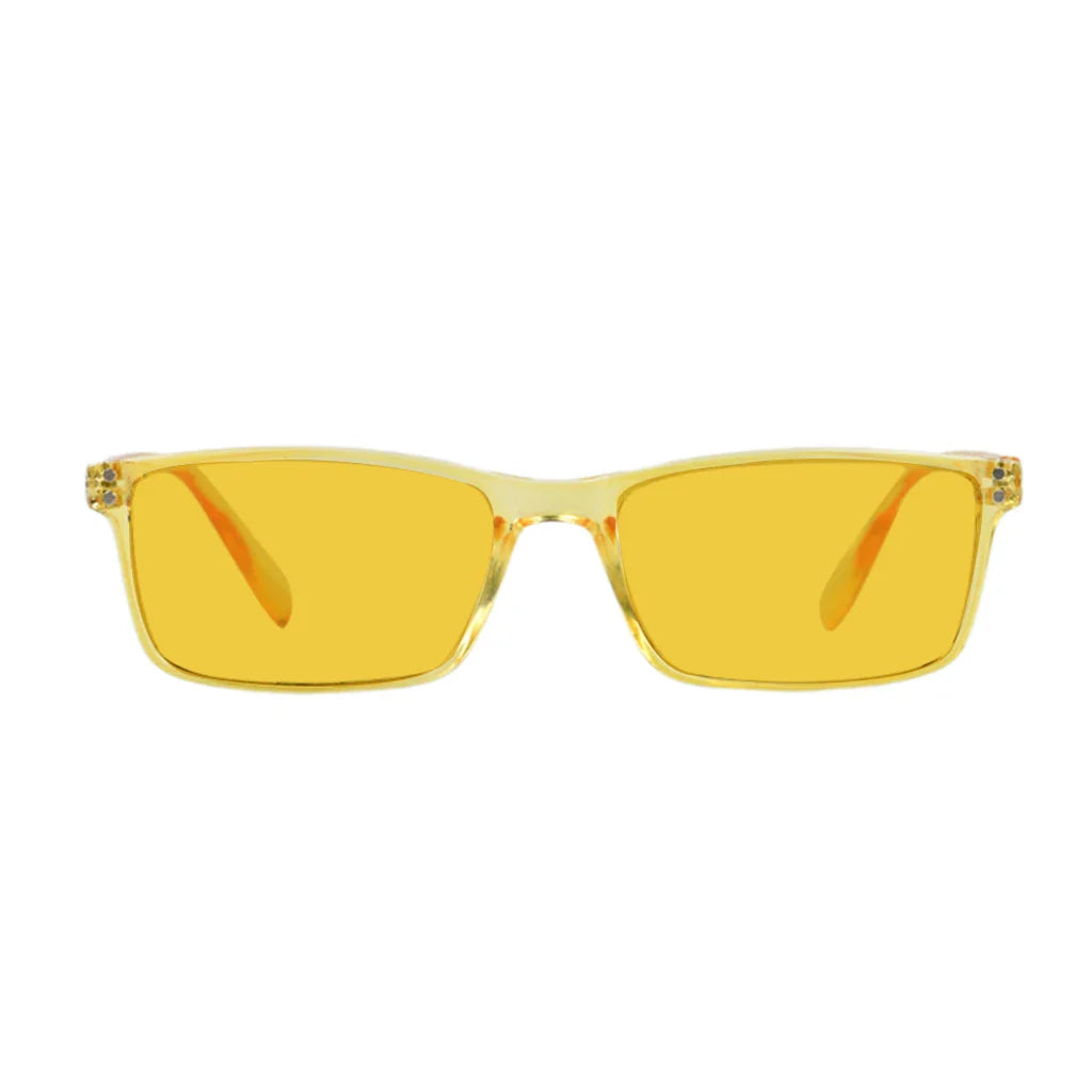 Amber Tinted Blue Light Blocking Reading Glasses Women Men