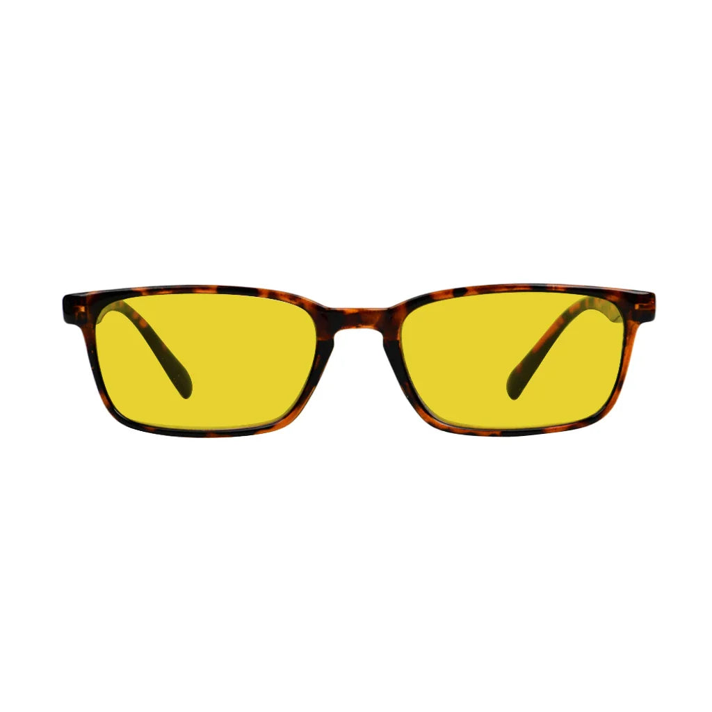 Amber Tinted Blue Light Blocking Reading Glasses Men