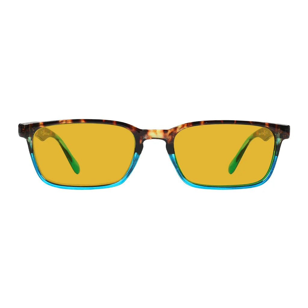 Amber Tinted Blue Light Blocking Reading Glasses Men Women