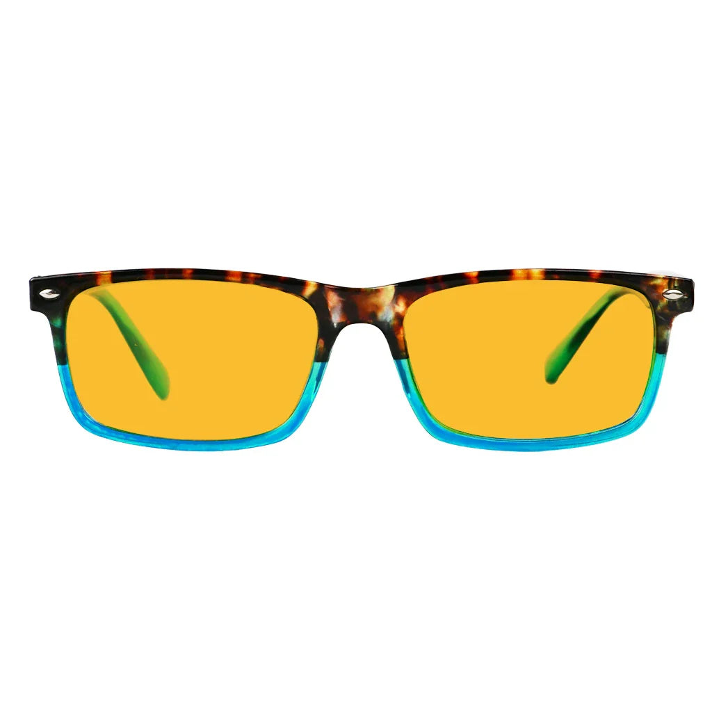 Amber Tinted Blue Light Blocking Reading Glasses Women Men