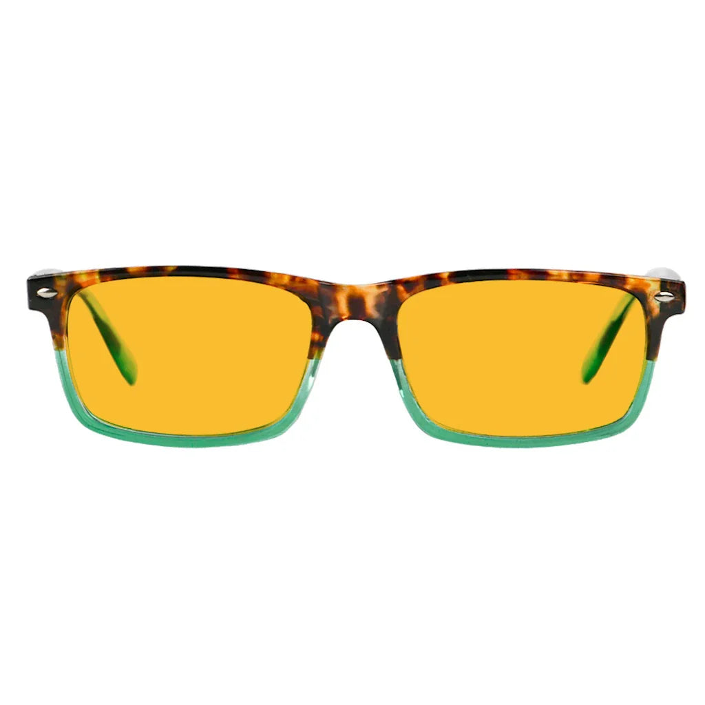 Amber Tinted Blue Light Blocking Reading Glasses Women Men
