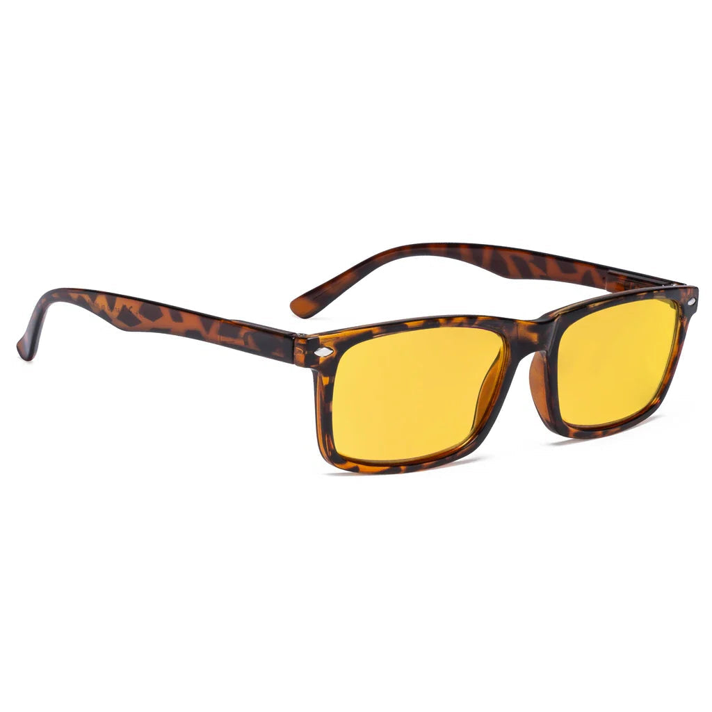 Amber Tinted Blue Light Blocking Reading Glasses Women Men