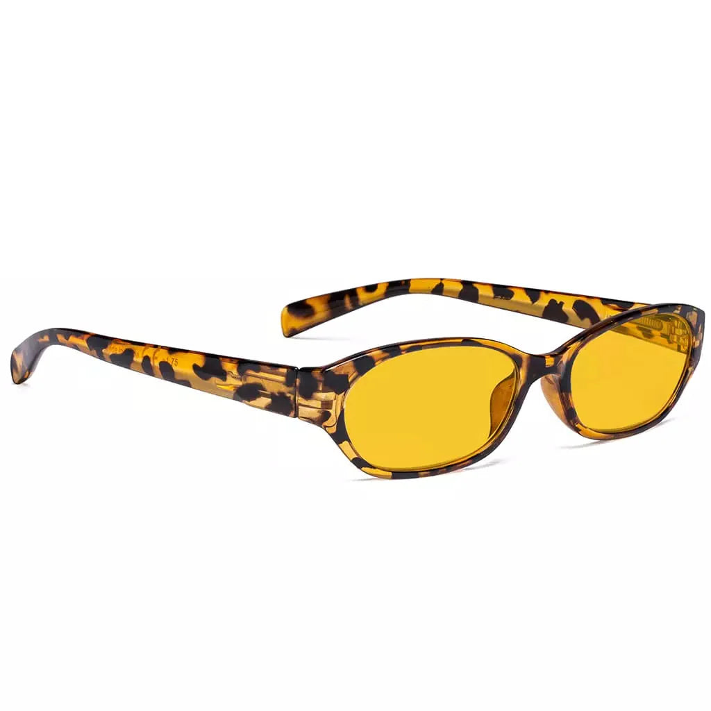 Amber Tinted Blue Light Blocking Glasses Eyeglasses