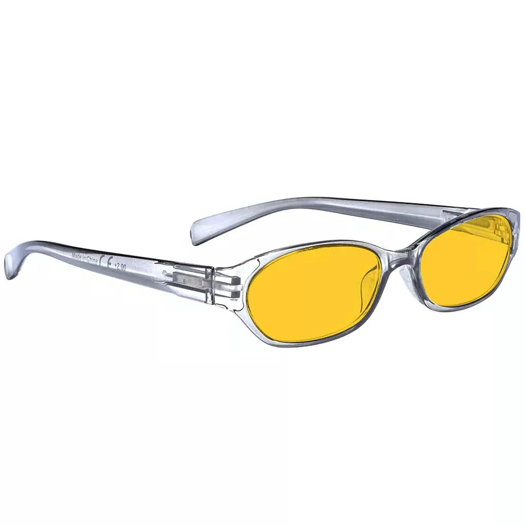 Amber Tinted Blue Light Blocking Reading Glasses Eyeglasses