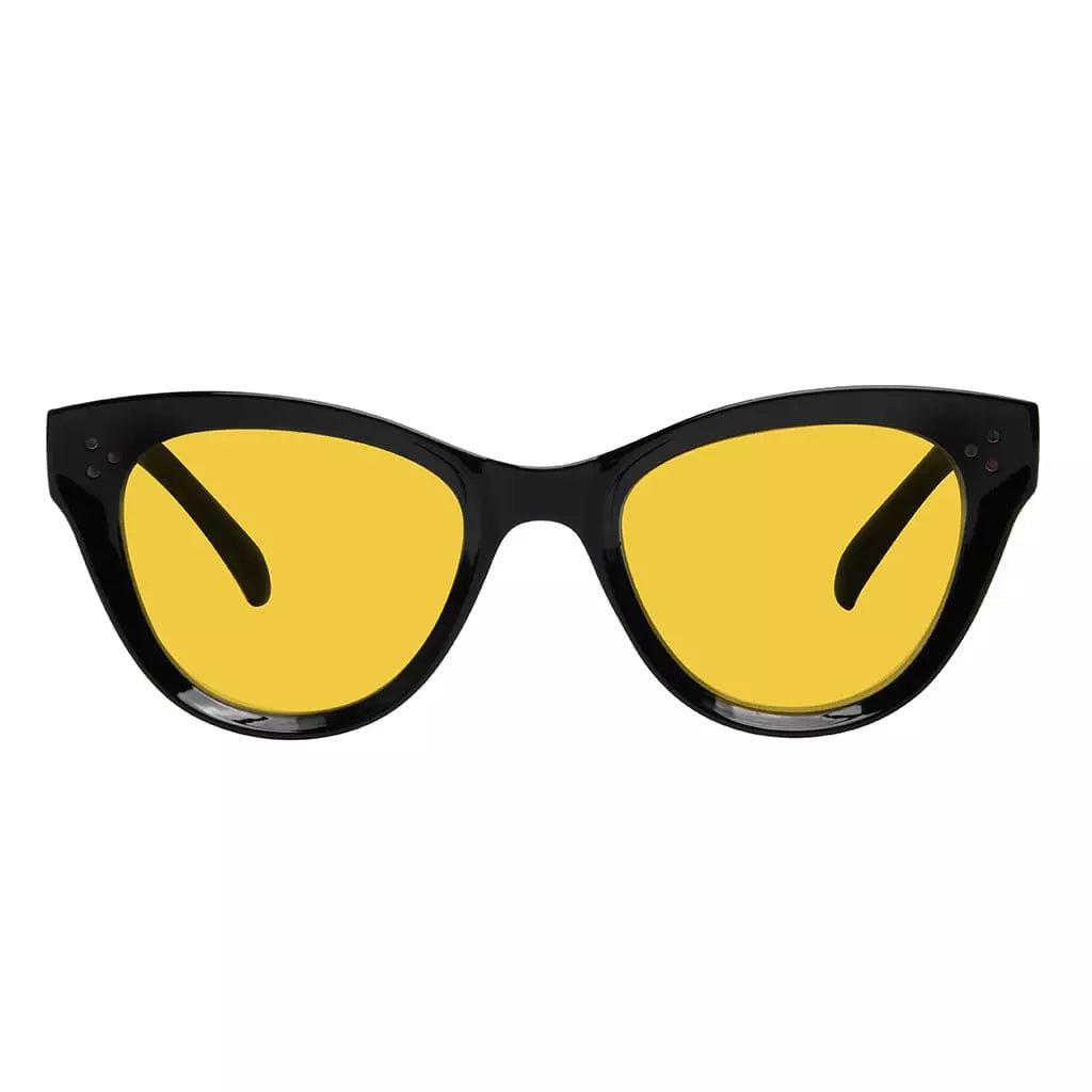 Amber Tinted Cat eye Blue Light Blocking Reading Glasses Women