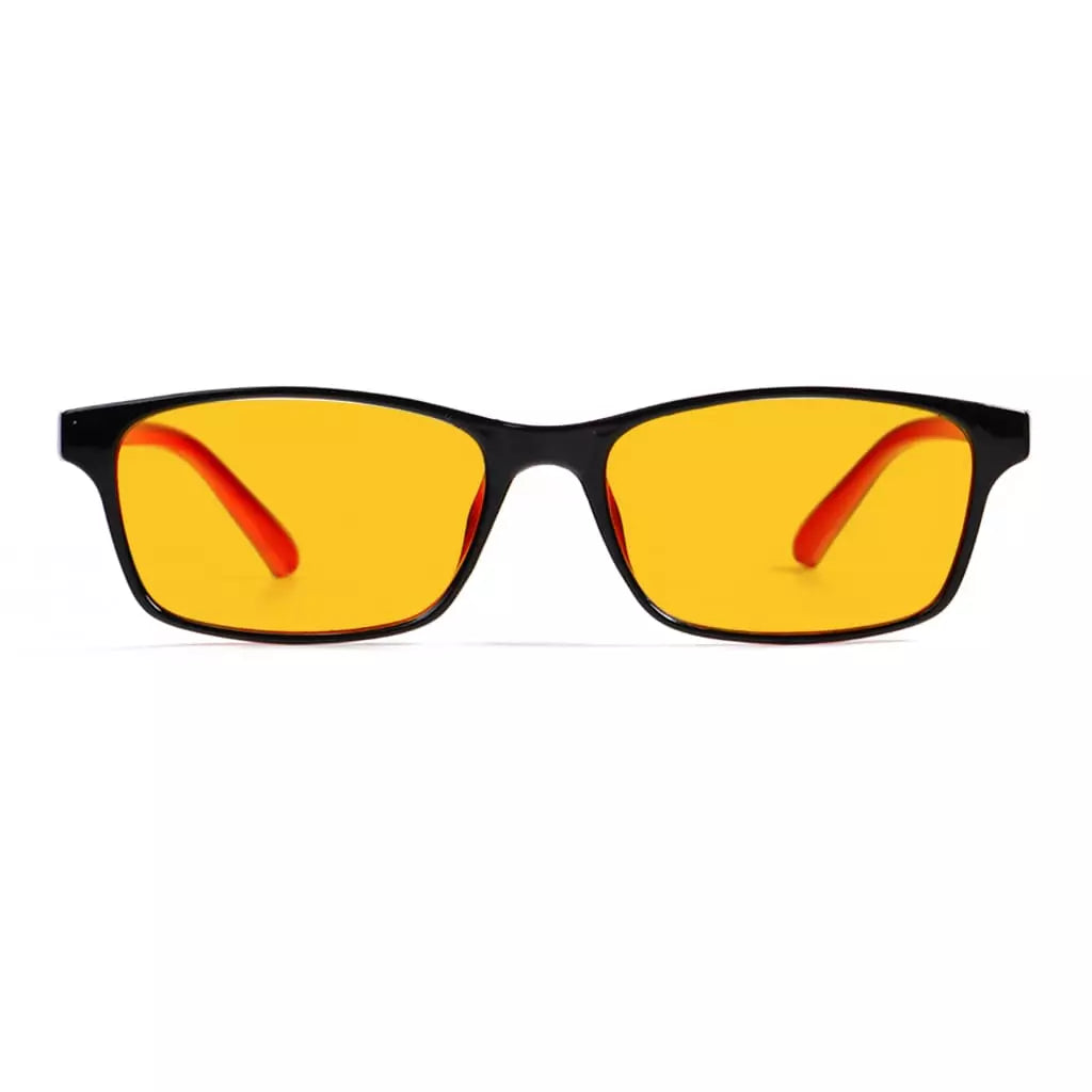 Amber Tinted Wood Pattern Blue Light Blocking Reading Glasses Women Men