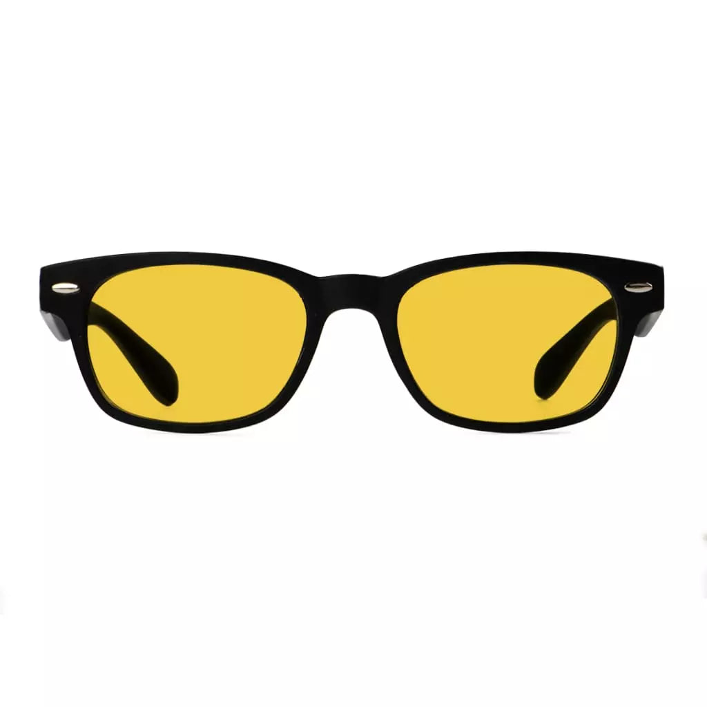 Amber Tinted Two-tone Blue Light Blocking Reading Glasses Women