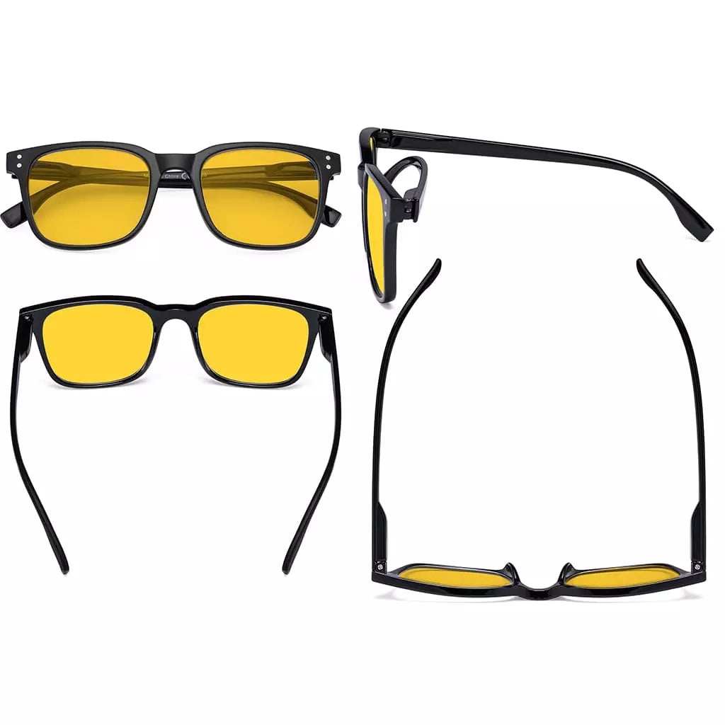 Amber Tinted Blue Light Blocking Glasses Women