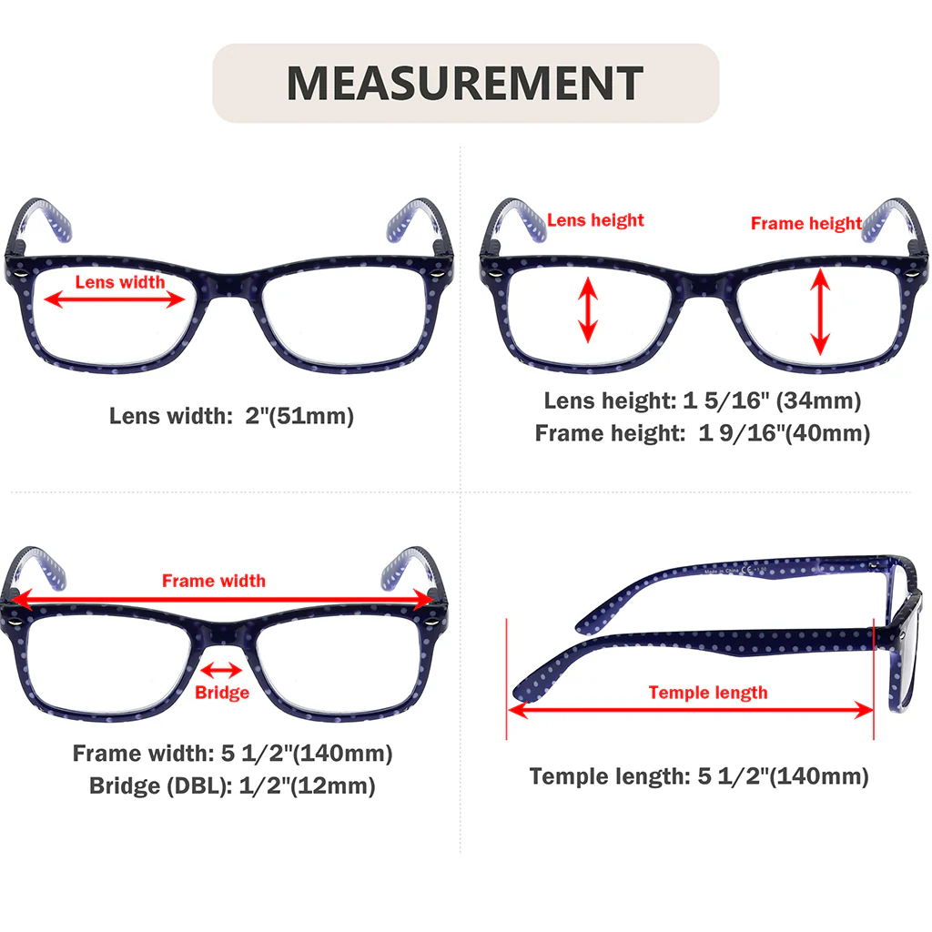Polka Dots Reading Glasses for Women