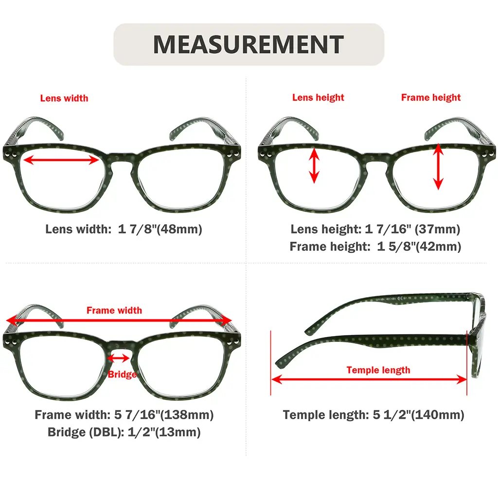 Polka Dots Reading Glasses Women
