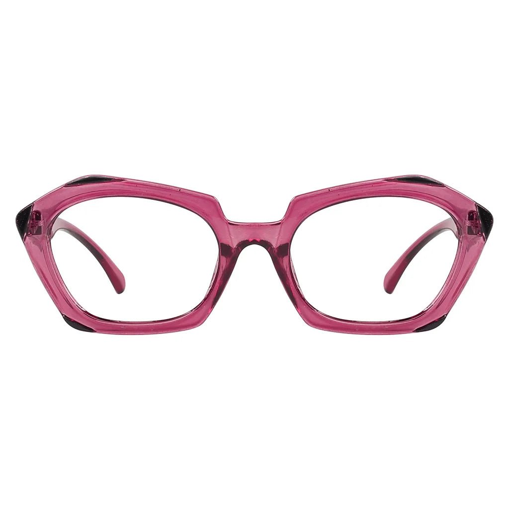 Oval Lens Design Glasses Women with Spring Hinges