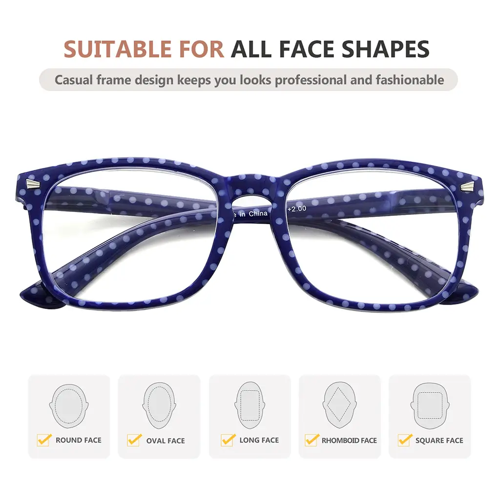 Polka Dots Reading Glasses Eyewear Women