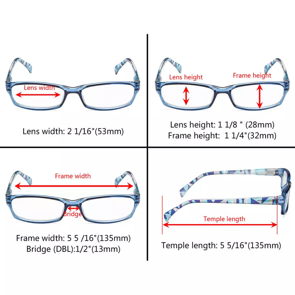 Pattern Arms Reading Glasses for Women