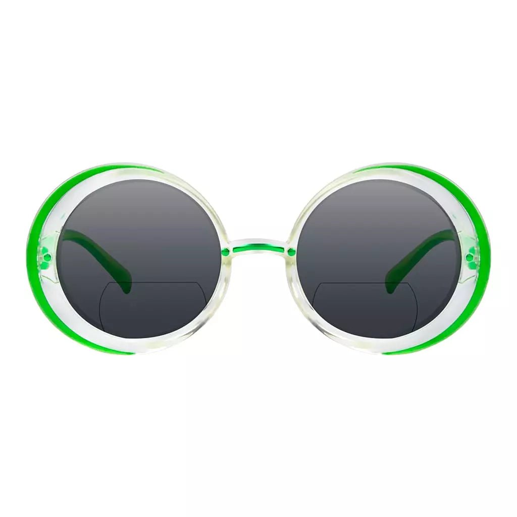 Small Round Oval Bifocal Sunglasses Women