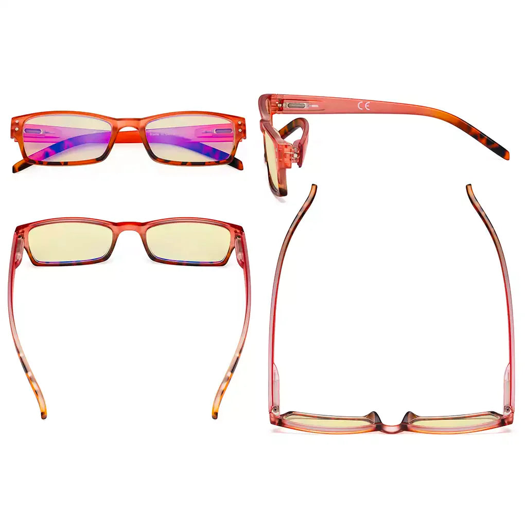 Double Color Blue Light Blocking Eyeglasses For Women