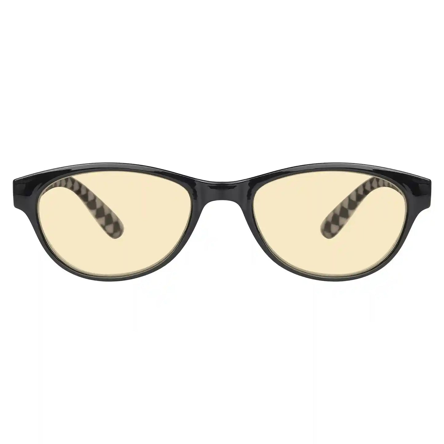Cat-Eye Yellow Tinted Blue Light Blocking Eyeglasses For Women