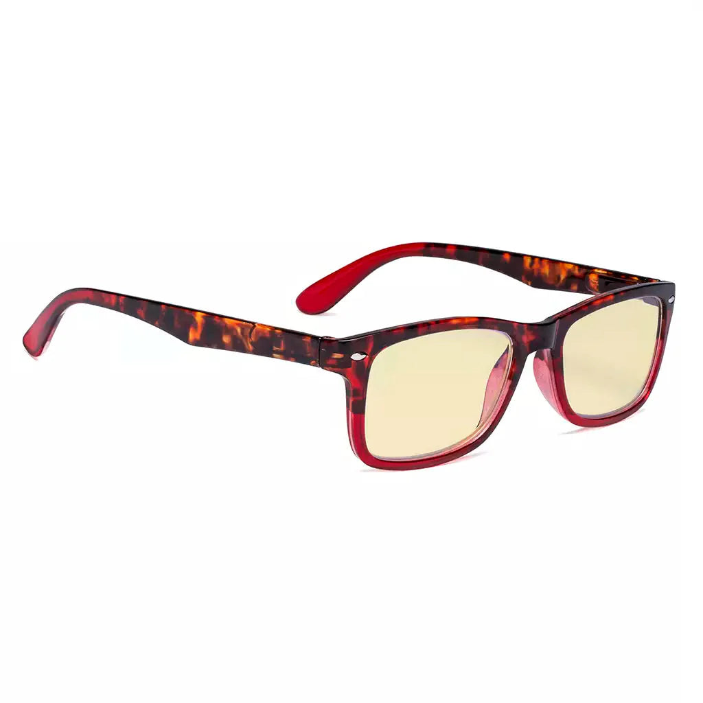 Yellow Tinted Blue Light Blocking Reading Glasses Women