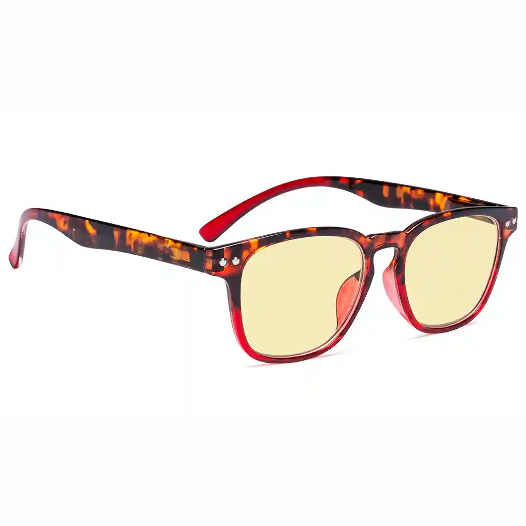 Yellow Tinted Blue Light Blocking Eyeglasses For Women