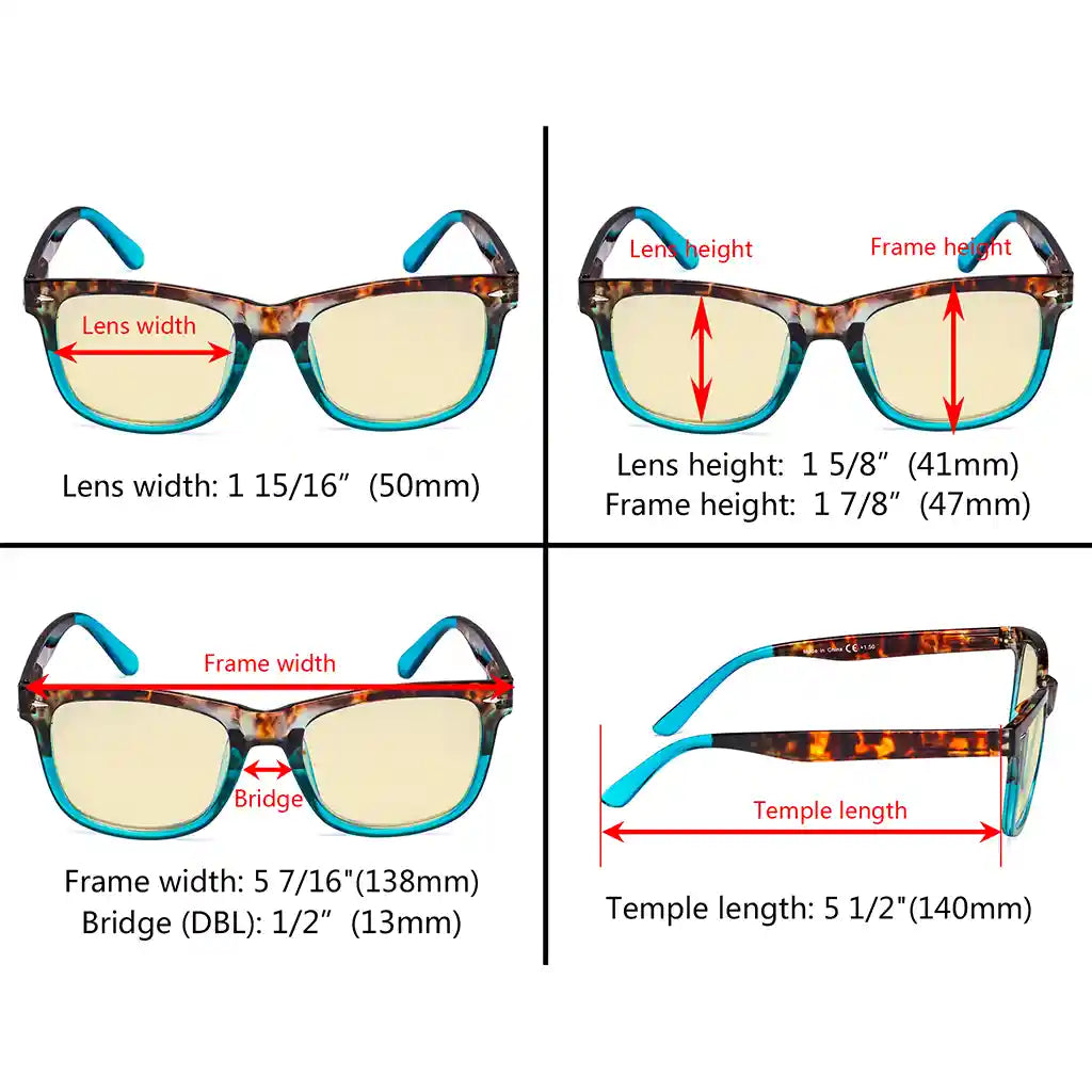 Vintage Blue Light Blocking Glasses Women