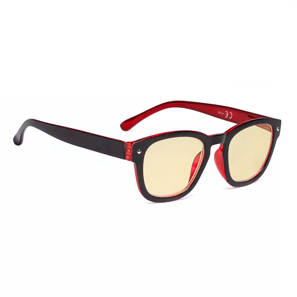 Yellow Tinted Blue Light Blocking Eyeglasses For Women Men