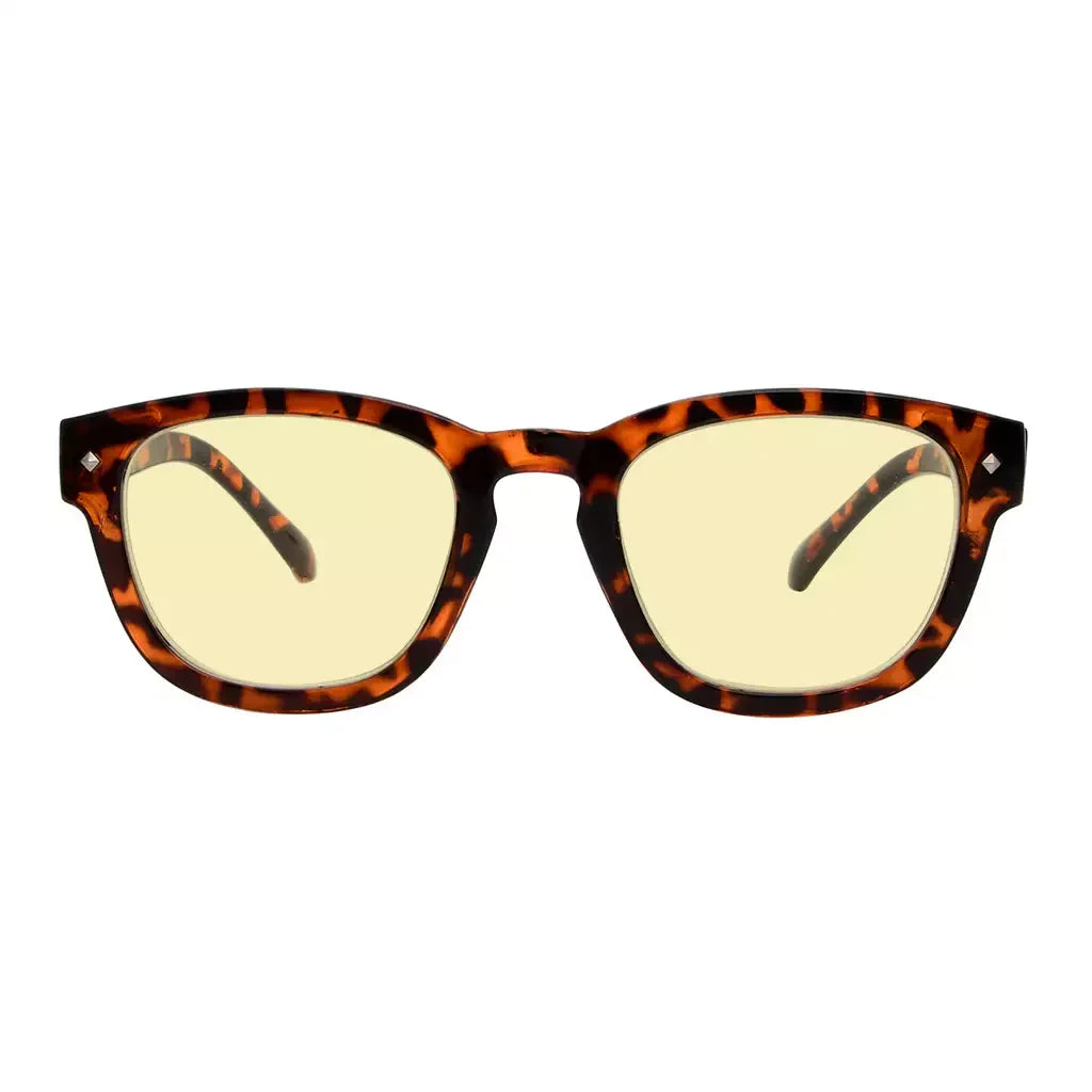 Yellow Tinted Blue Light Blocking Eyeglasses For Women Men