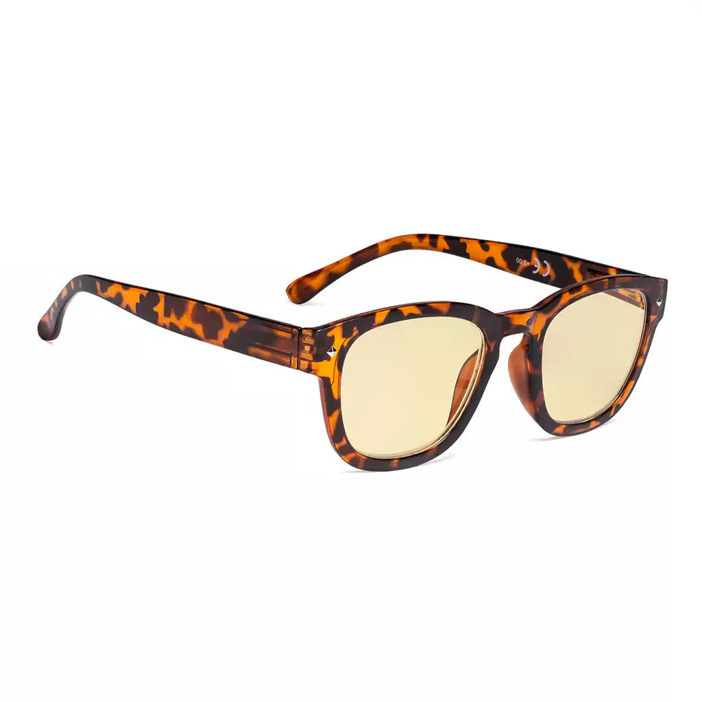 Yellow Tinted Blue Light Blocking Eyeglasses For Women Men