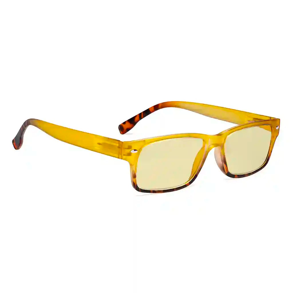 Pattern Blue Light Blocking Reading Glasses Yellow Tinted Women