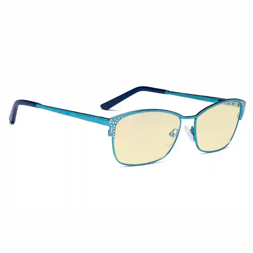 Blue Light Blocking Glasses Women Crystals Gemstones