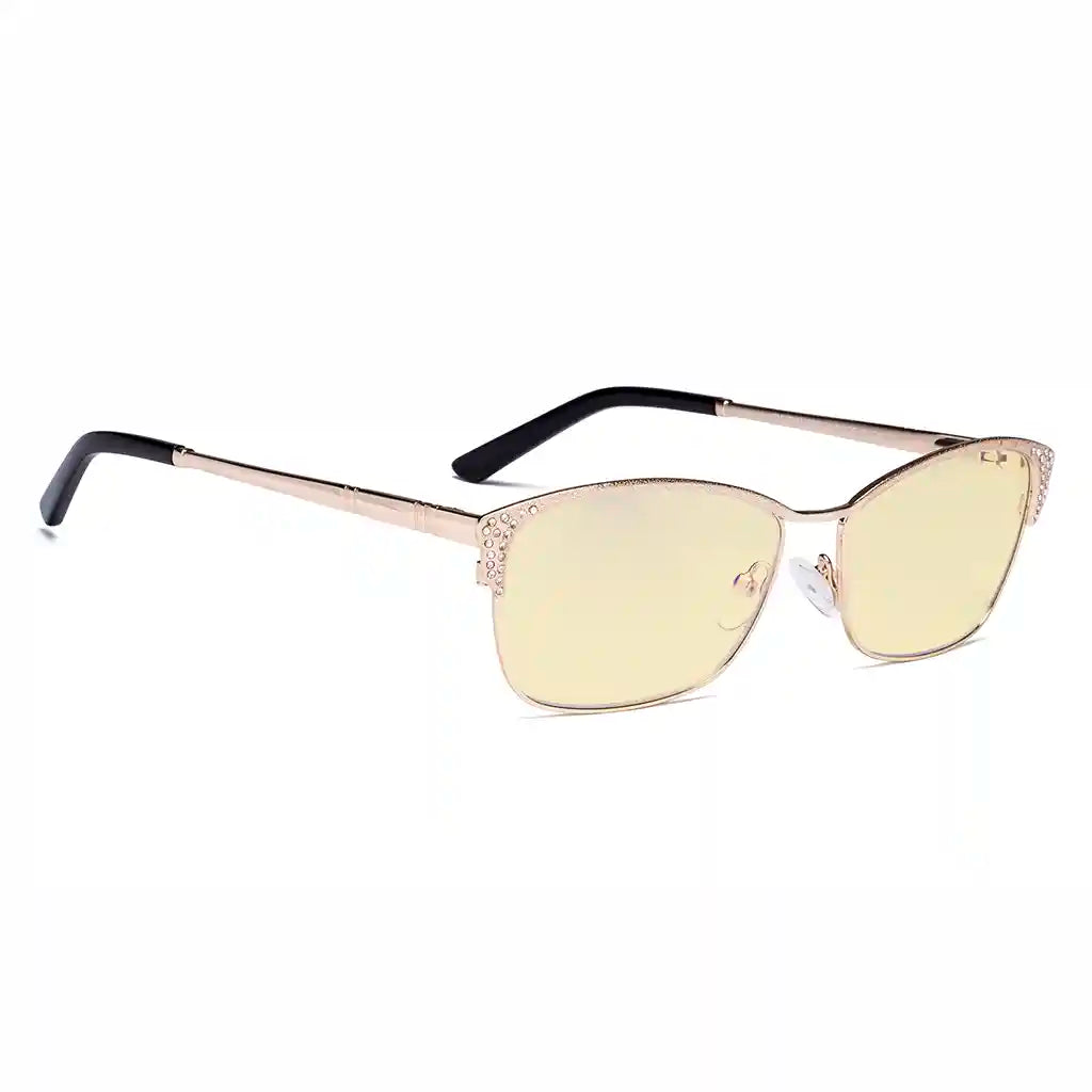 Blue Light Blocking Glasses Women Crystals Gemstones
