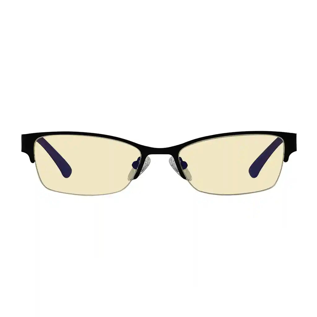 Half-rim Pattern Blue Light Blocking Glasses Women
