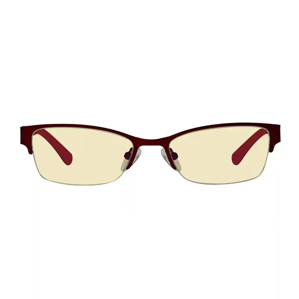 Half-rim Pattern Blue Light Blocking Glasses Women